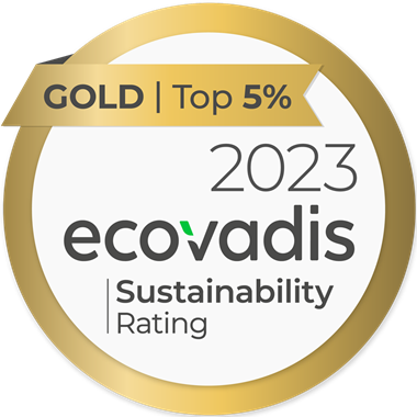 Logo ecovadis 2023 sustainability rating