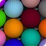 Colorful golf balls