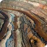 Iron ore mining site