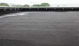 An asphalt surface on a roof