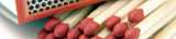 Close up of safety matches, an application where our high-quality potassium chlorate is used as an oxidizing agent. 