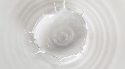 White liquid splash