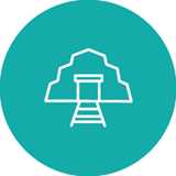 Blasting or extraction icon for Mining