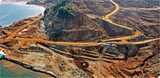 Mining site near water