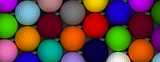 Colorful golf balls