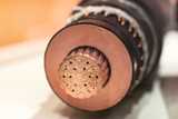 Close-up of high voltage cable