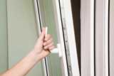 Opening PVC window frame