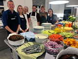 Our  Gothenburg team continued their annual tradition of  cooking meals for families at the Ronald McDonald  House, using ingredients donated by Nordic Business  Center employees