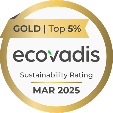 Ecovadis March 2025 logo—indicating Nouryon’s sustainability rating and recognition by a global assessment platform.
