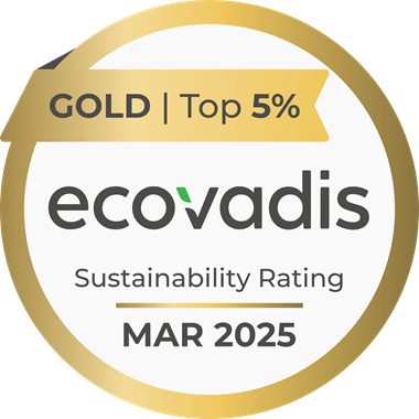 Ecovadis March 2025 logo—indicating Nouryon’s sustainability rating and recognition by a global assessment platform.